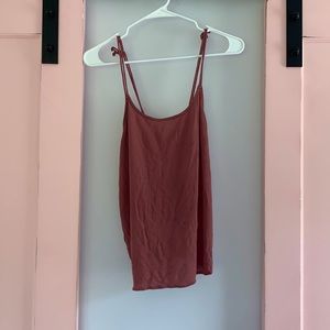 Maroon burgundy spaghetti strap tank top Small medium large